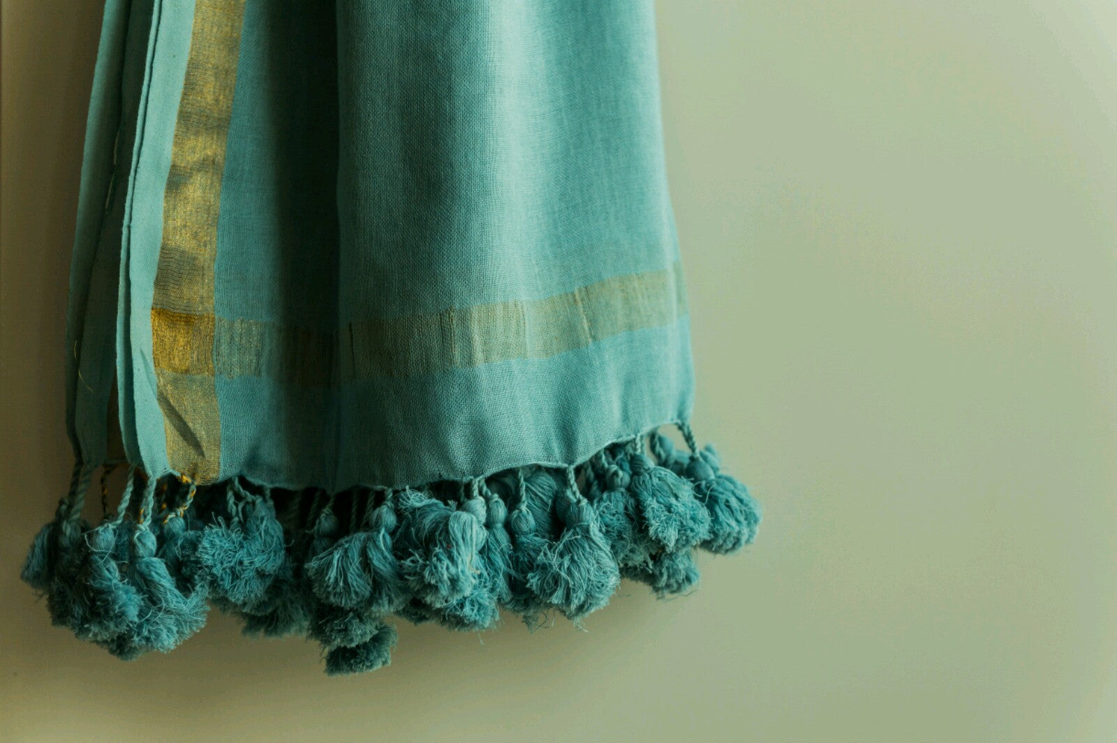 HERITAGE Long Tassels - Light Blue - Noor xo ™