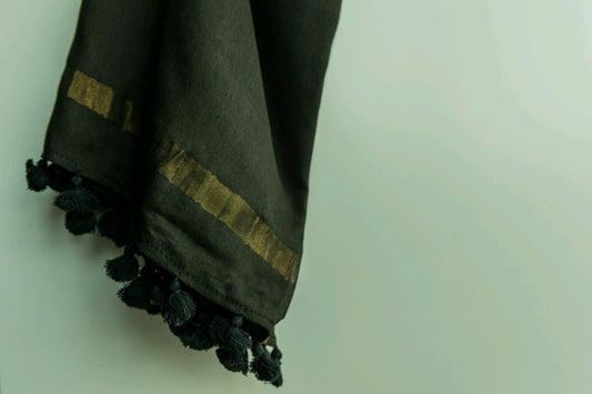 HERITAGE Short Tassels - Smoky Black - Noor xo ™