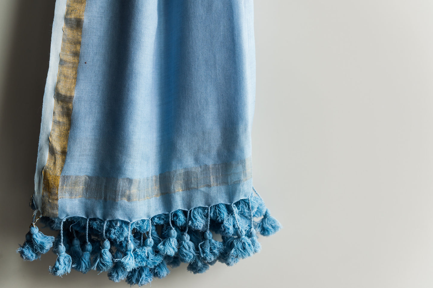 HERITAGE Long Tassels - Sky Blue - Noor xo ™