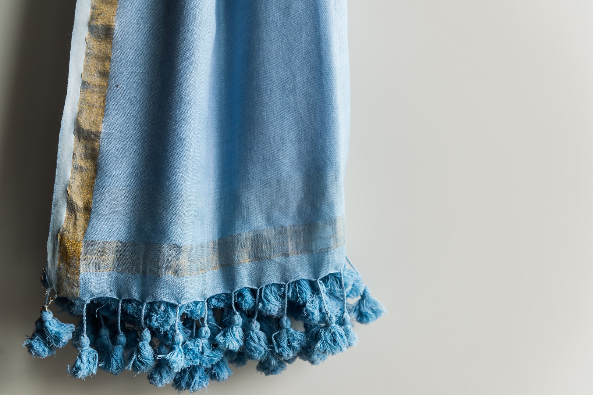 HERITAGE Long Tassels - Sky Blue - Noor xo ™