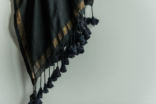 HERITAGE Long Tassels - Smoky Black - Noor xo ™ - 1