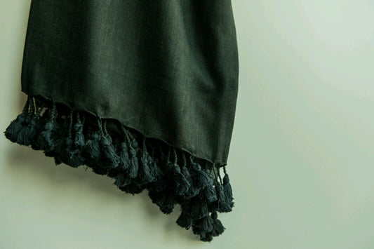 SIGNATURE Long Tassels - Smoky Black - Noor xo ™