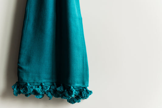 SIGNATURE Short Tassels - Sea Green - Noor xo ™